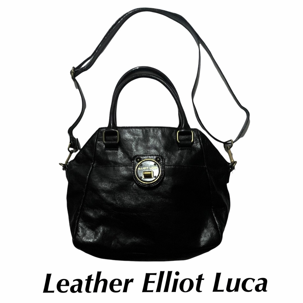 Leather Elliot Lucca Black Convertible bag